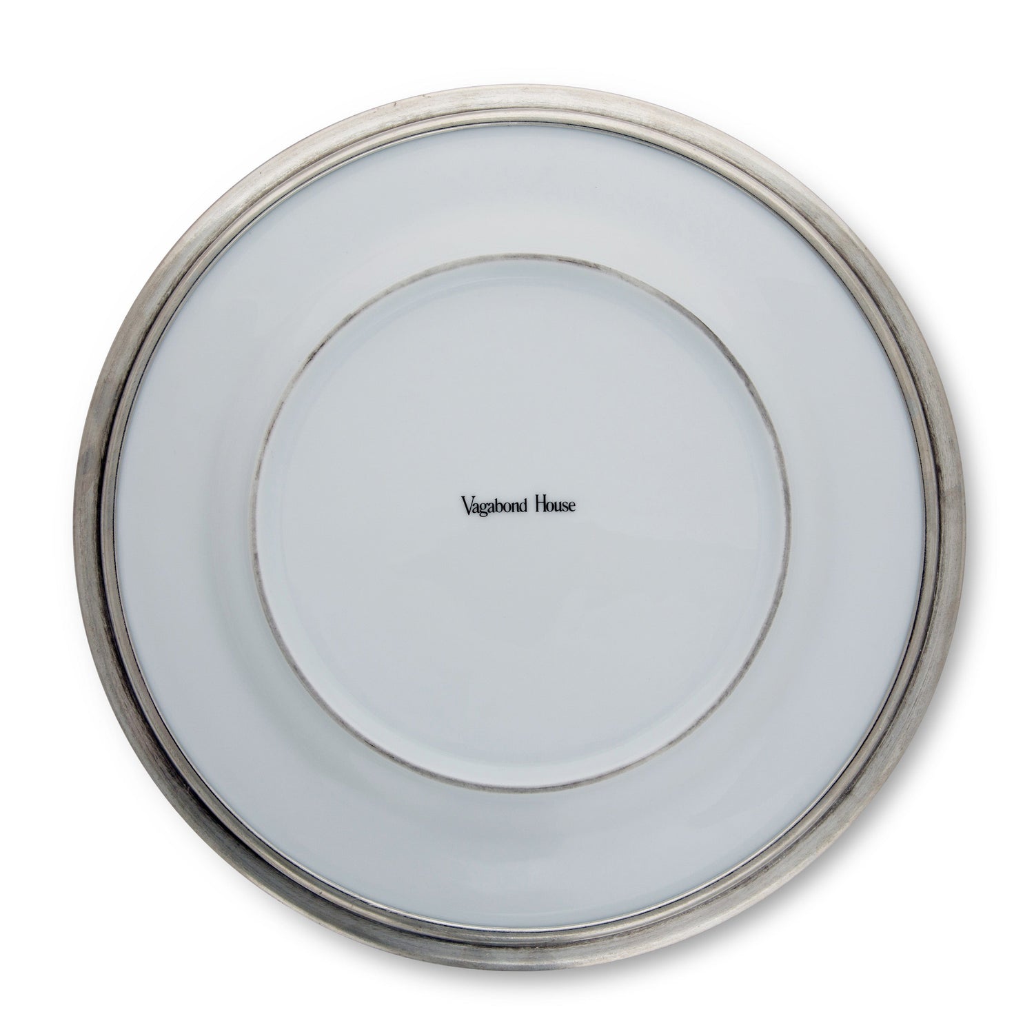 Classic Pewter Rim Salad Plate