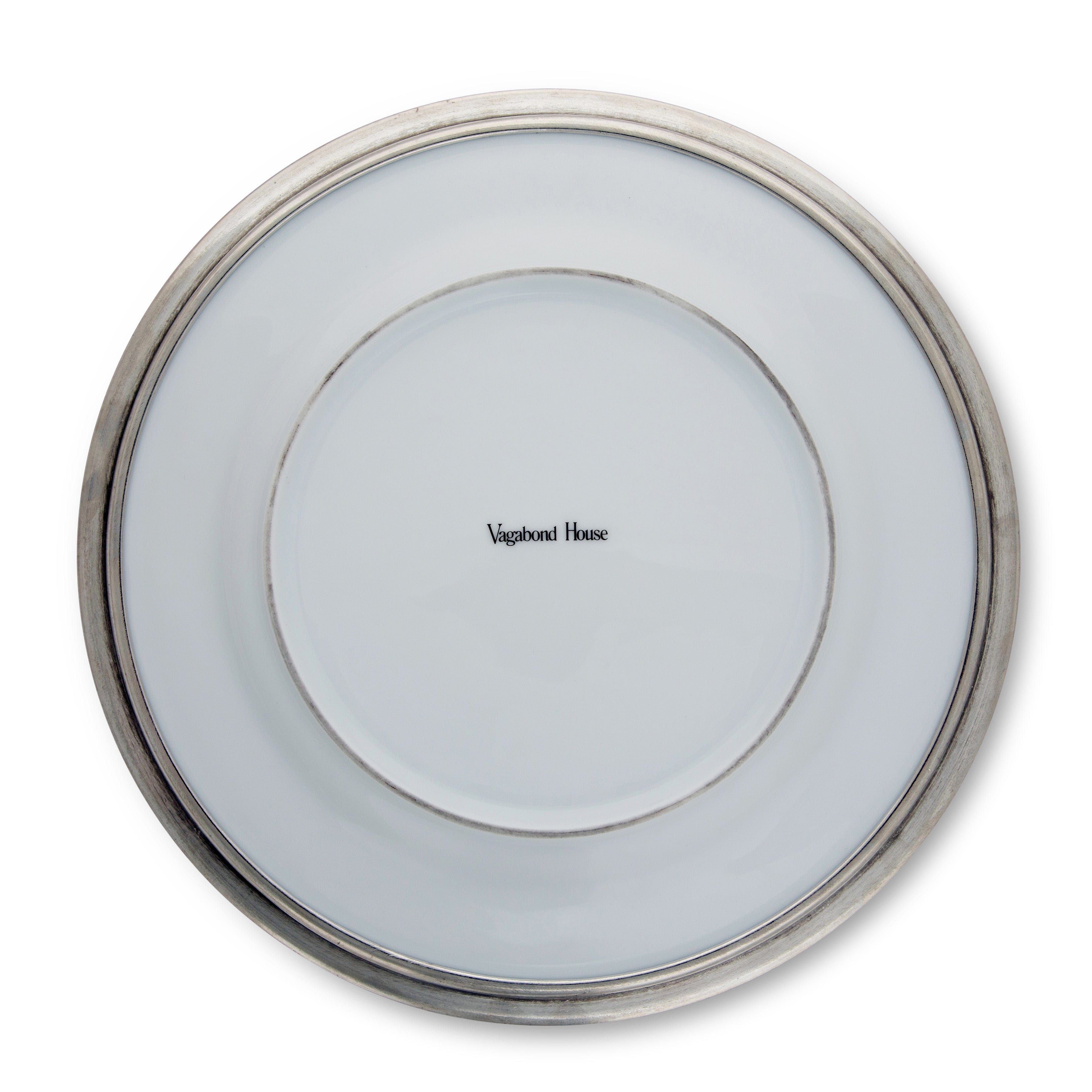 Classic Pewter Rim Salad Plate
