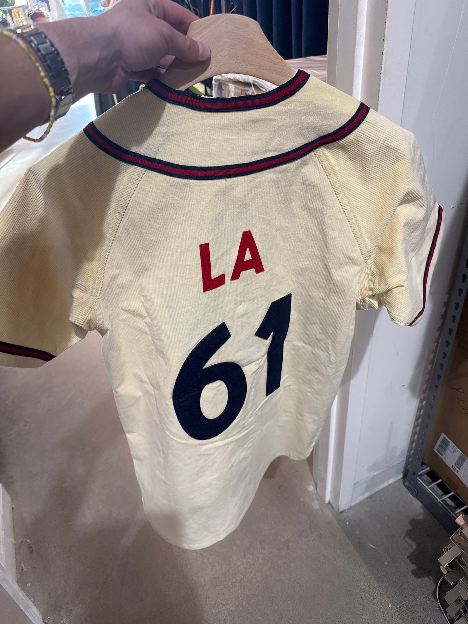 Fred Segal “61” Corduroy Baseball Jersey