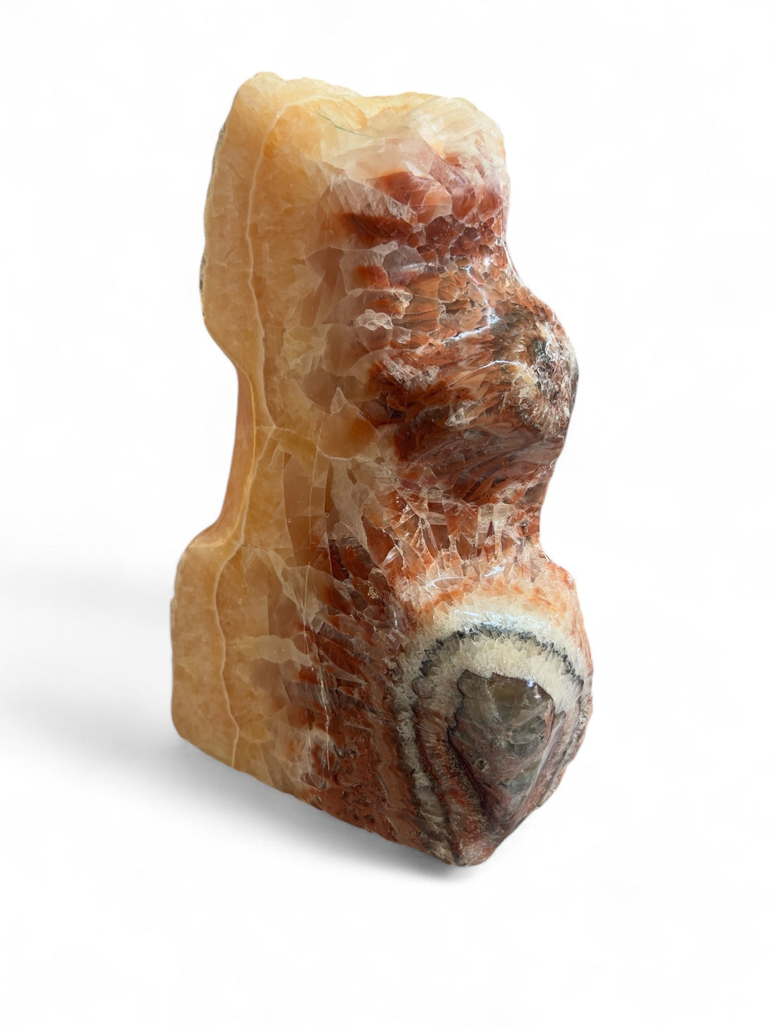 Red, Yellow &amp; Orange Banded Calcite