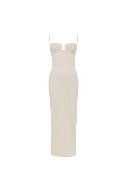 Petal Long Slip Dress