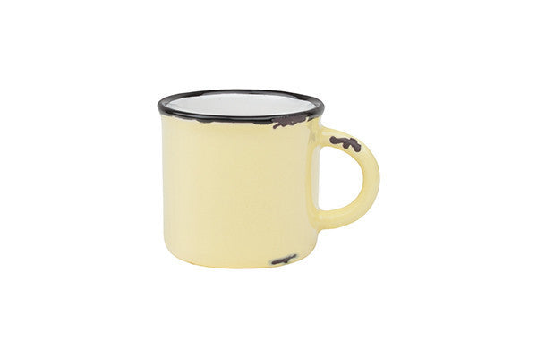 Tinware Espresso Mug in Yellow - Set of 4