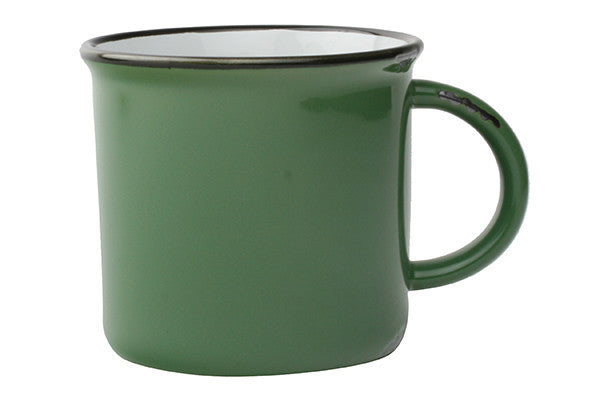 Tinware Mug in Green - Set of 4