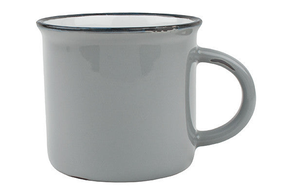 Tinware Mug in Light Grey - Set of 4