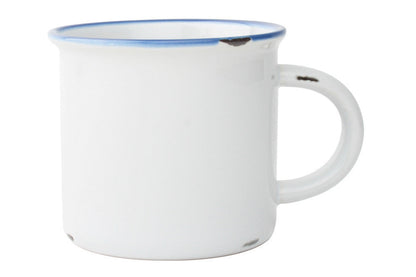 Tinware Mug in White - Set of 4