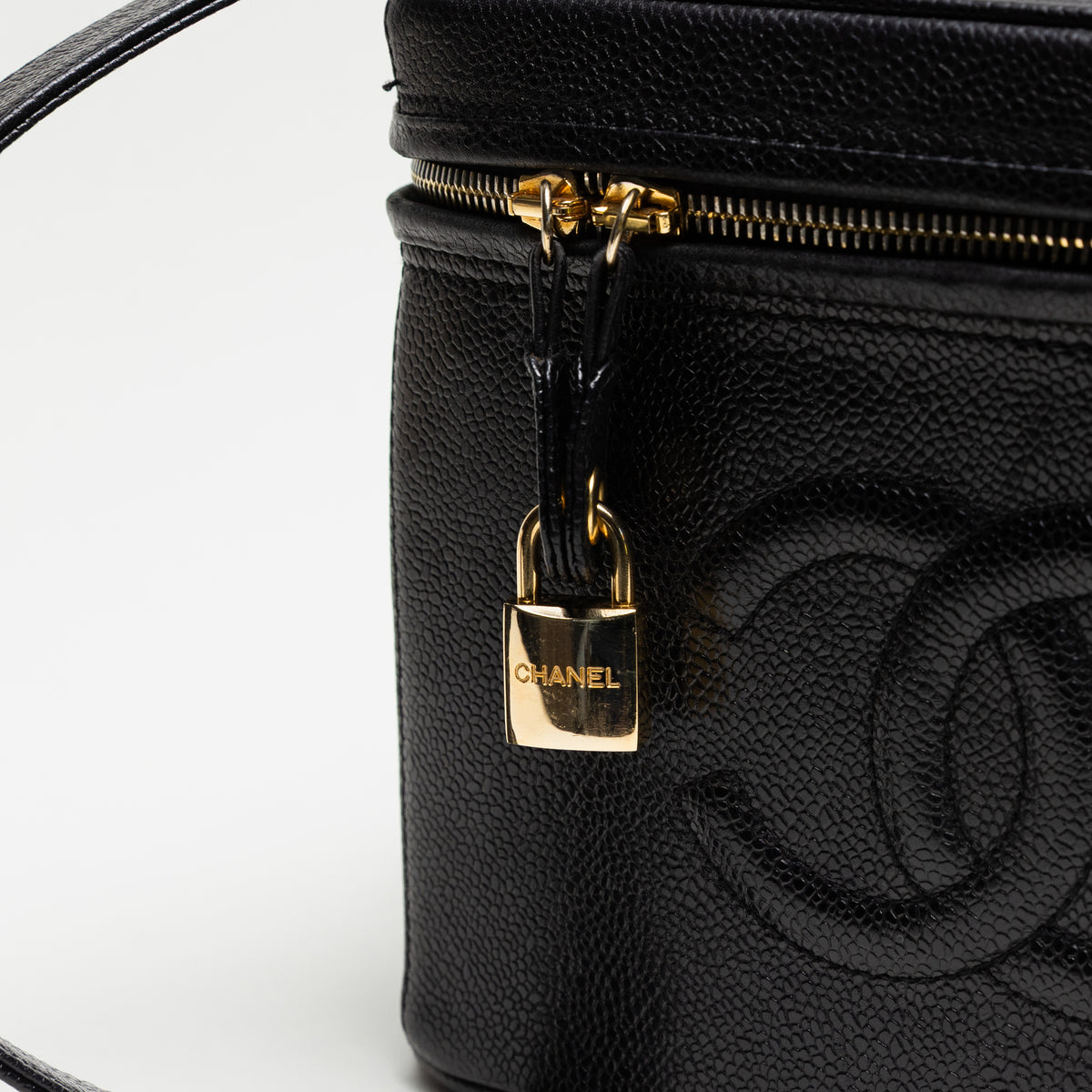 Chanel Archival Black Caviar Leather Vanity Crossbody Bag