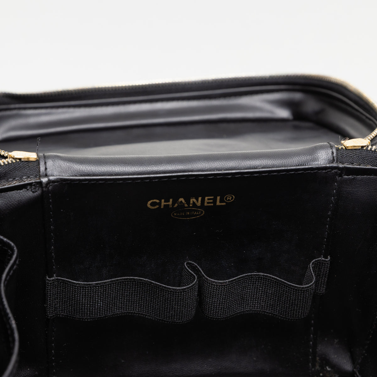 Chanel Archival Black Caviar Leather Vanity Crossbody Bag