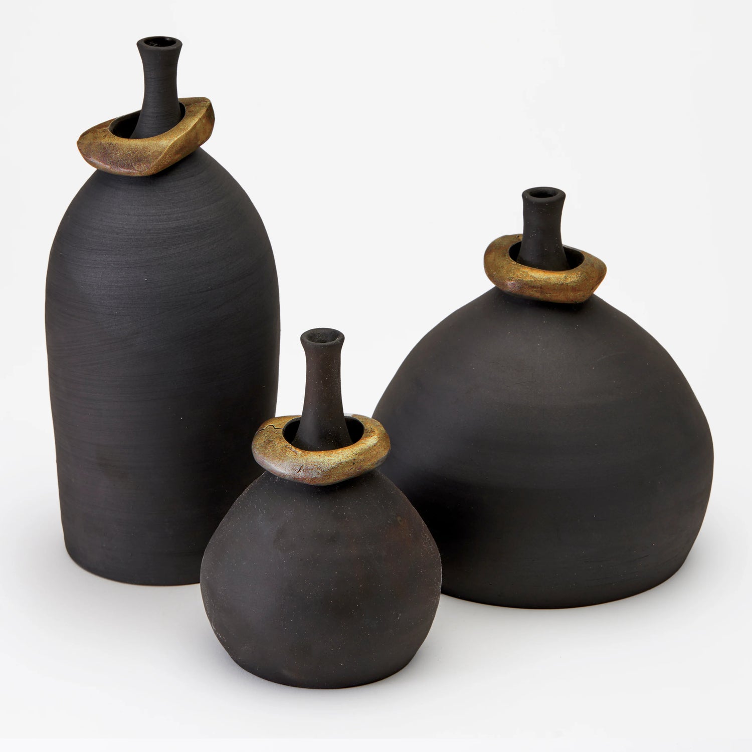 Mona Vessels with Brass Rings
