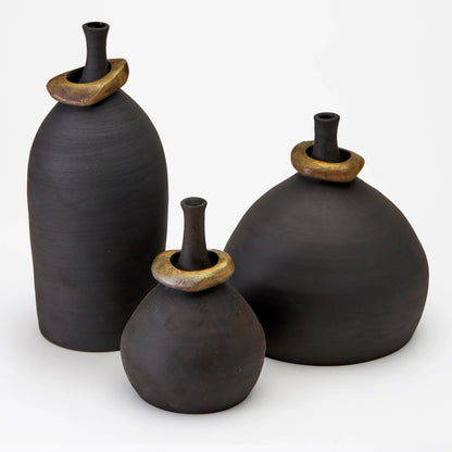 Mona Vessels with Brass Rings