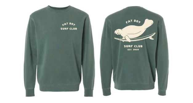 Duck Dive Crewneck Sweatshirt - Alpine Green