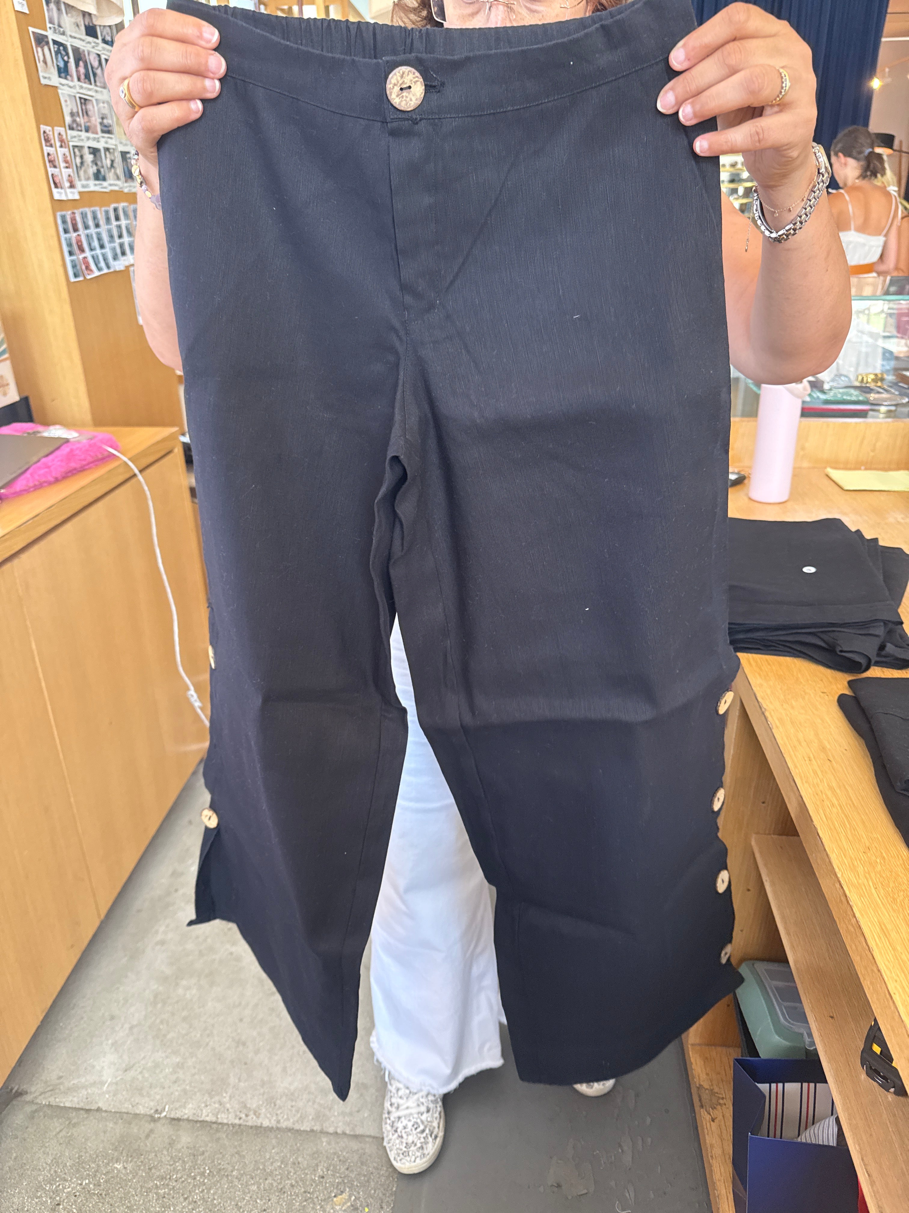 Black Plain Pants