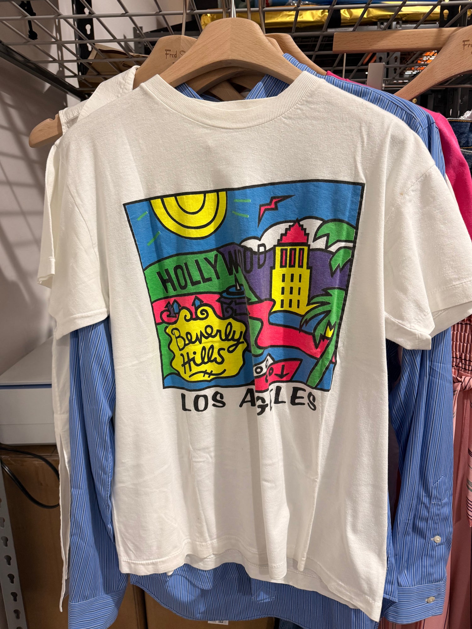 90’s LA Multicolor Single Stitch Tee