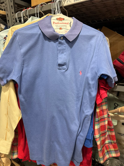 90’s Ralph Lauren Light Blue Polo