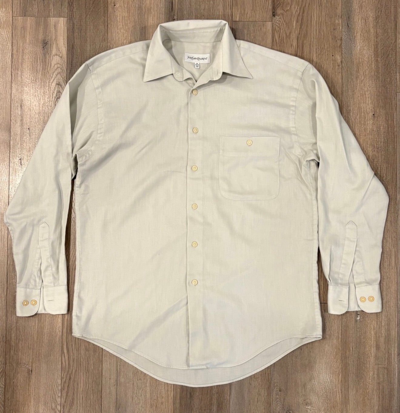 1990’s YSL Beige Dress Shirt