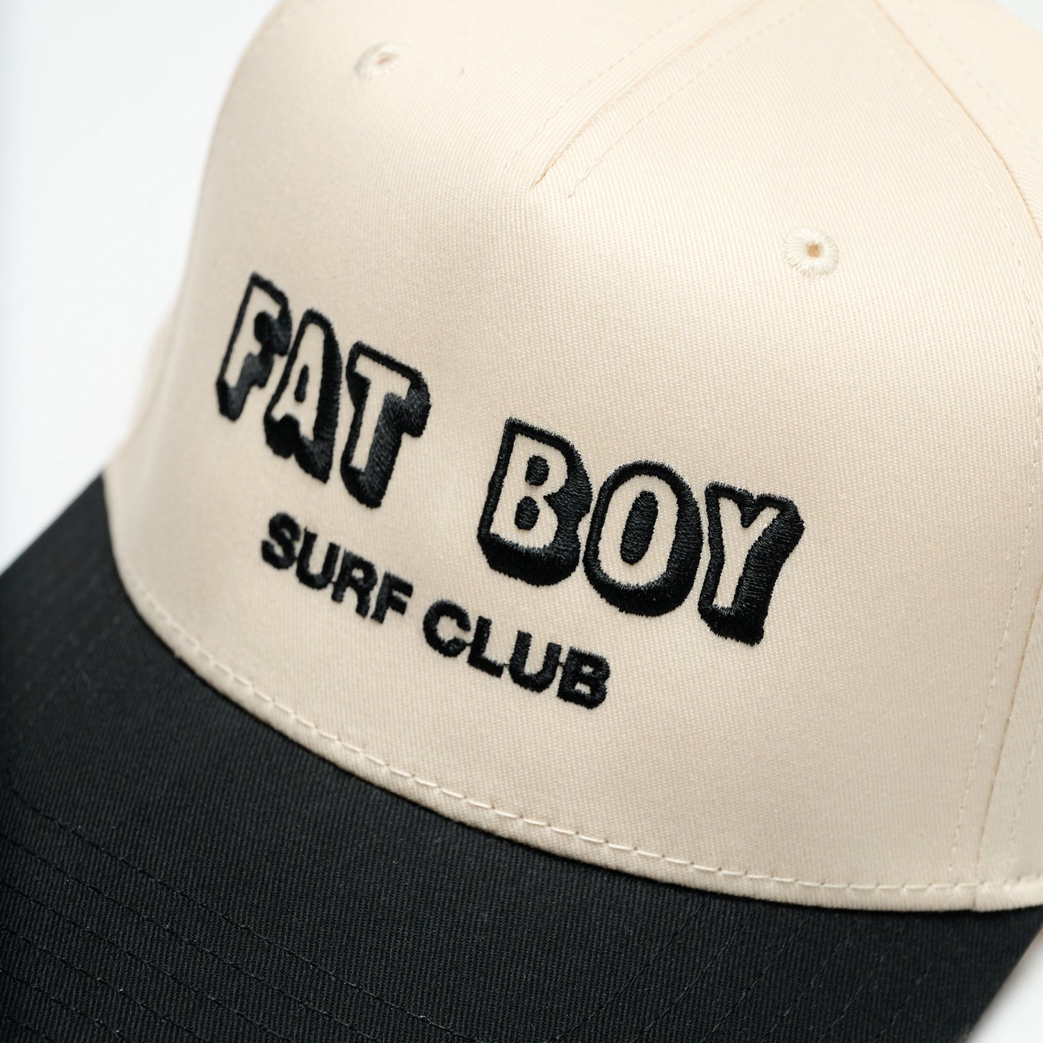 Coastal Canvas Hat - Black &amp; Natural