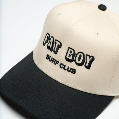 Coastal Canvas Hat - Black &amp; Natural