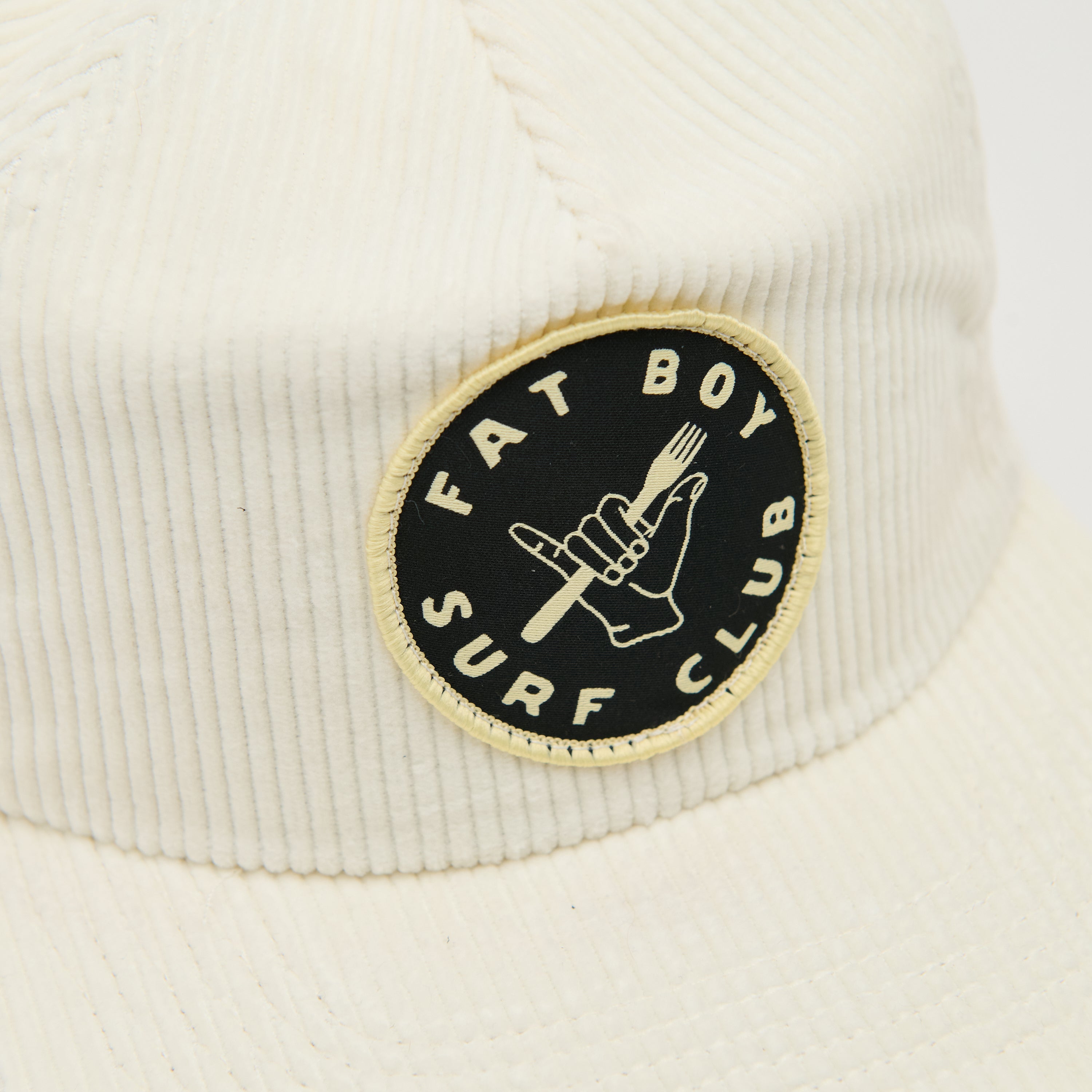 Shaka Fork Corduroy Surf Hat - Bone