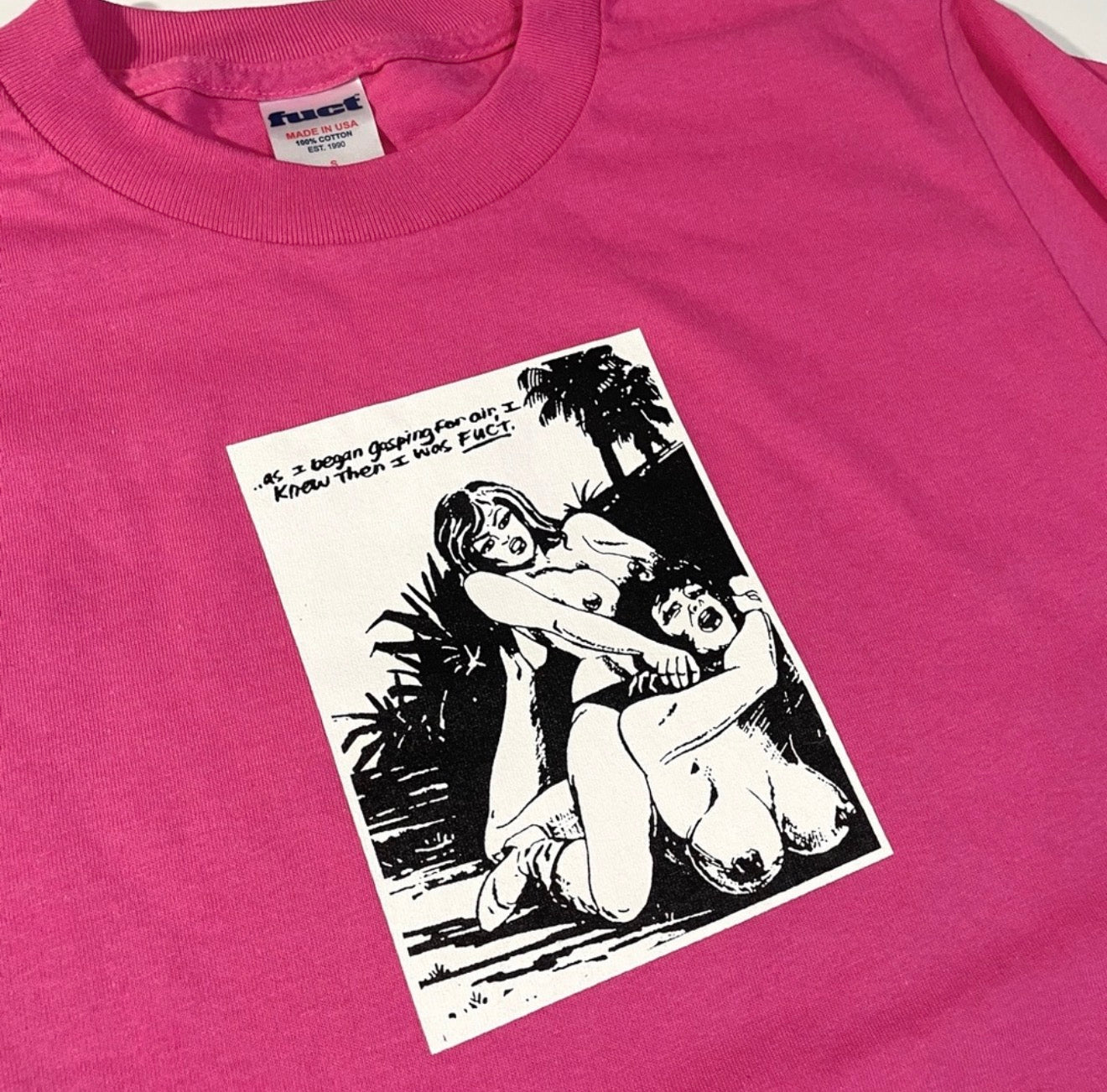 Fuct Wrestling Girls Pink Tee
