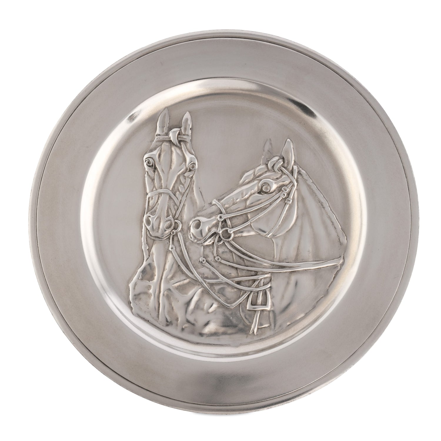 Pewter Thoroughbred Horse Charger