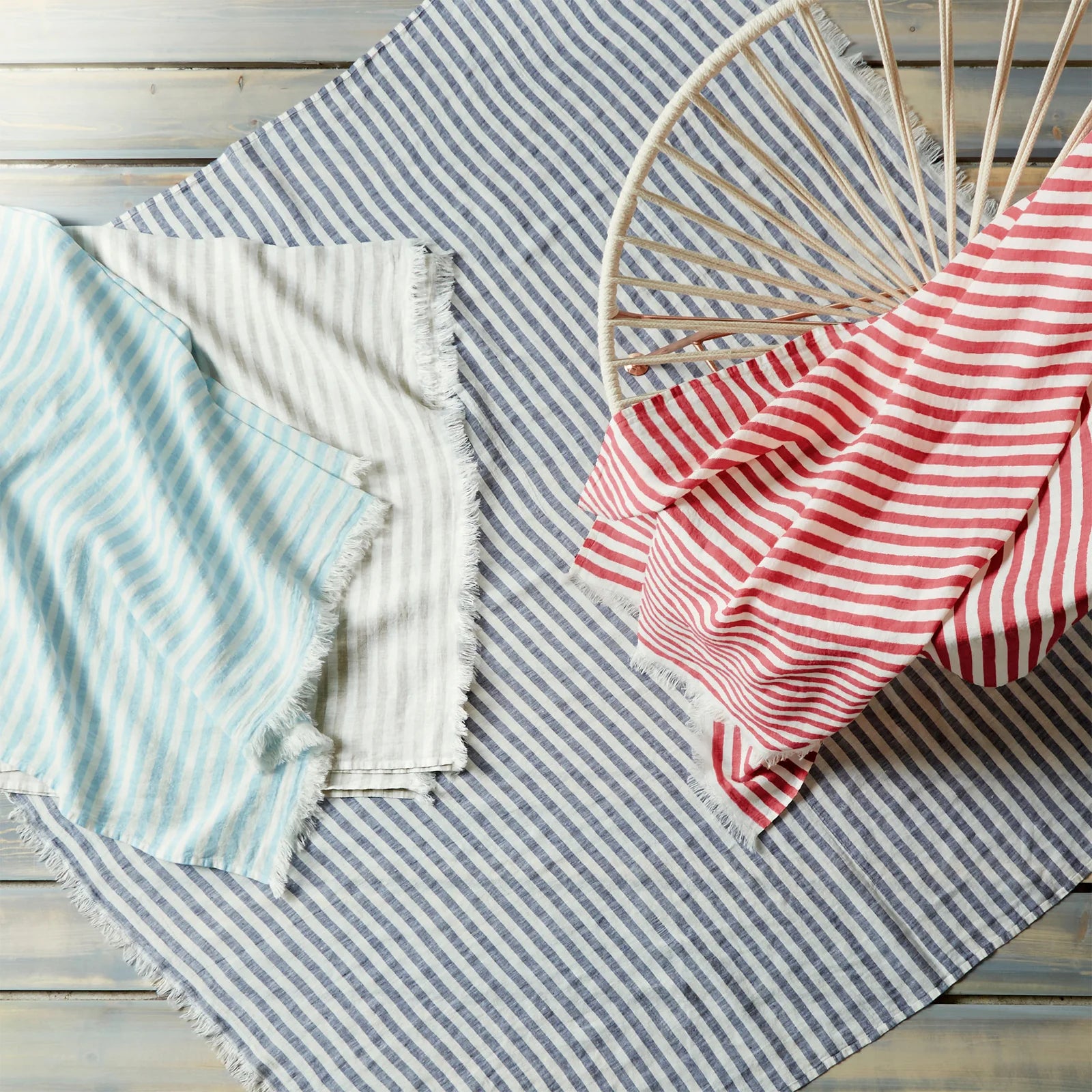 Holbox Linen Beach Blanket