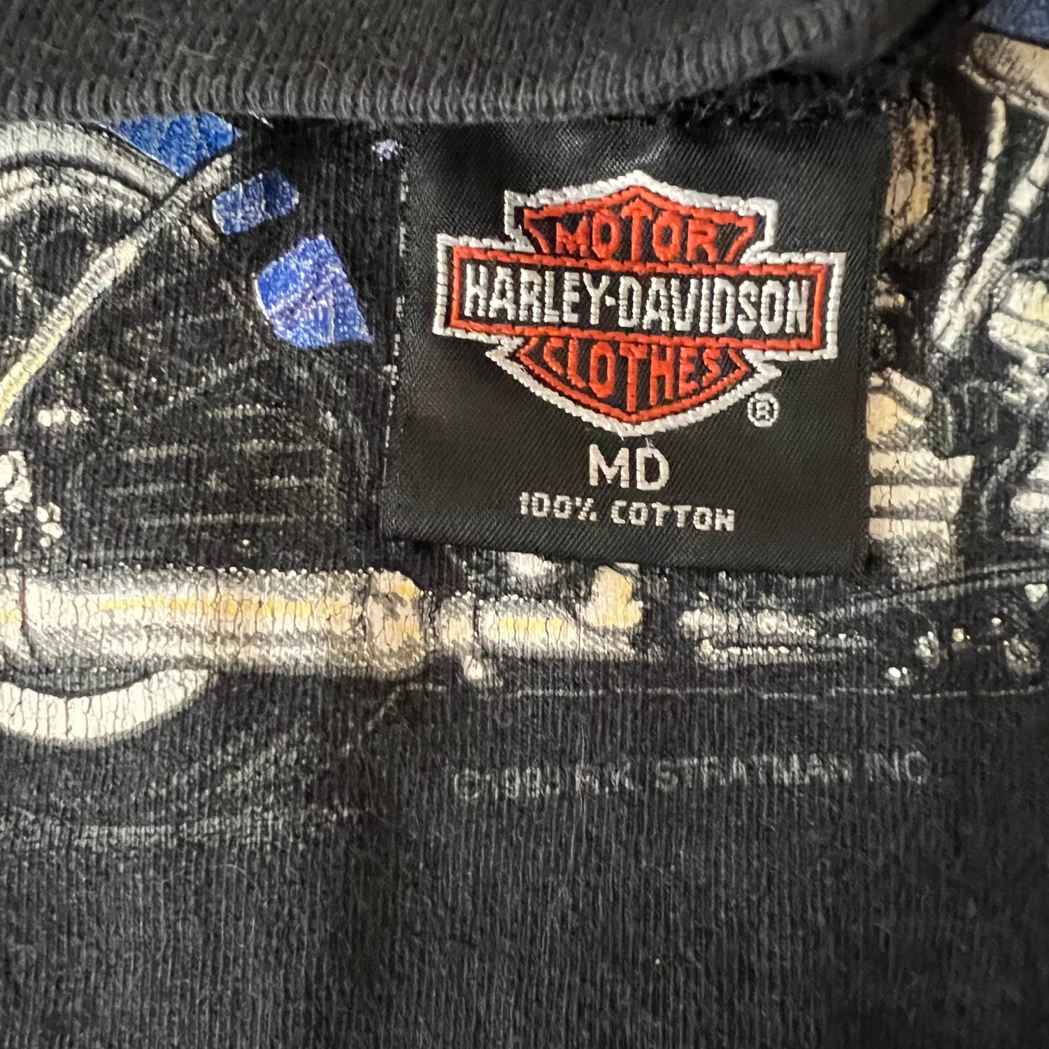 1993 Harley Davidson Motorcycle Vintage Long Sleeve Tee Shirt