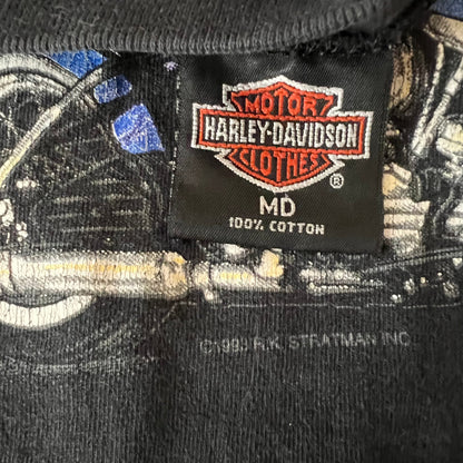 1993 Harley Davidson Motorcycle Vintage Long Sleeve Tee Shirt