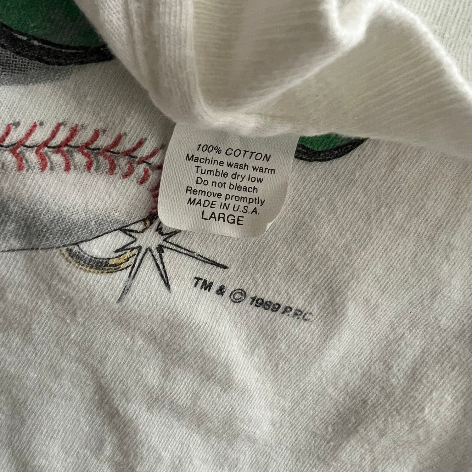 1989 Major League Vintage Movie Promo Tee Shirt