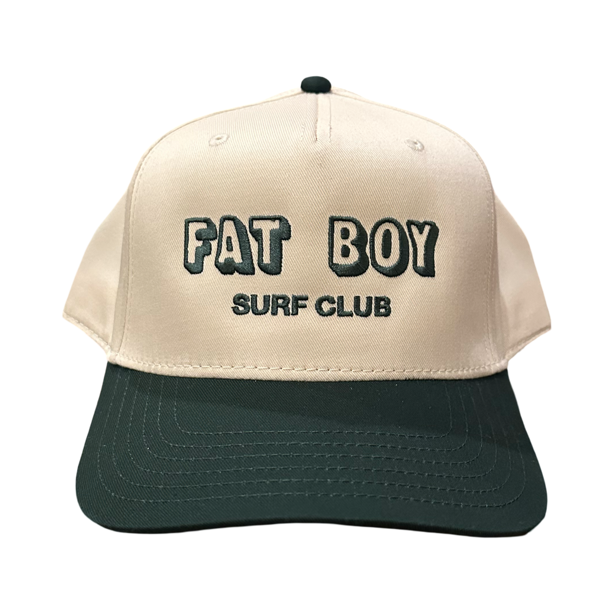 FBSC Coastal Canvas Hat - Dk Green &amp; Natural