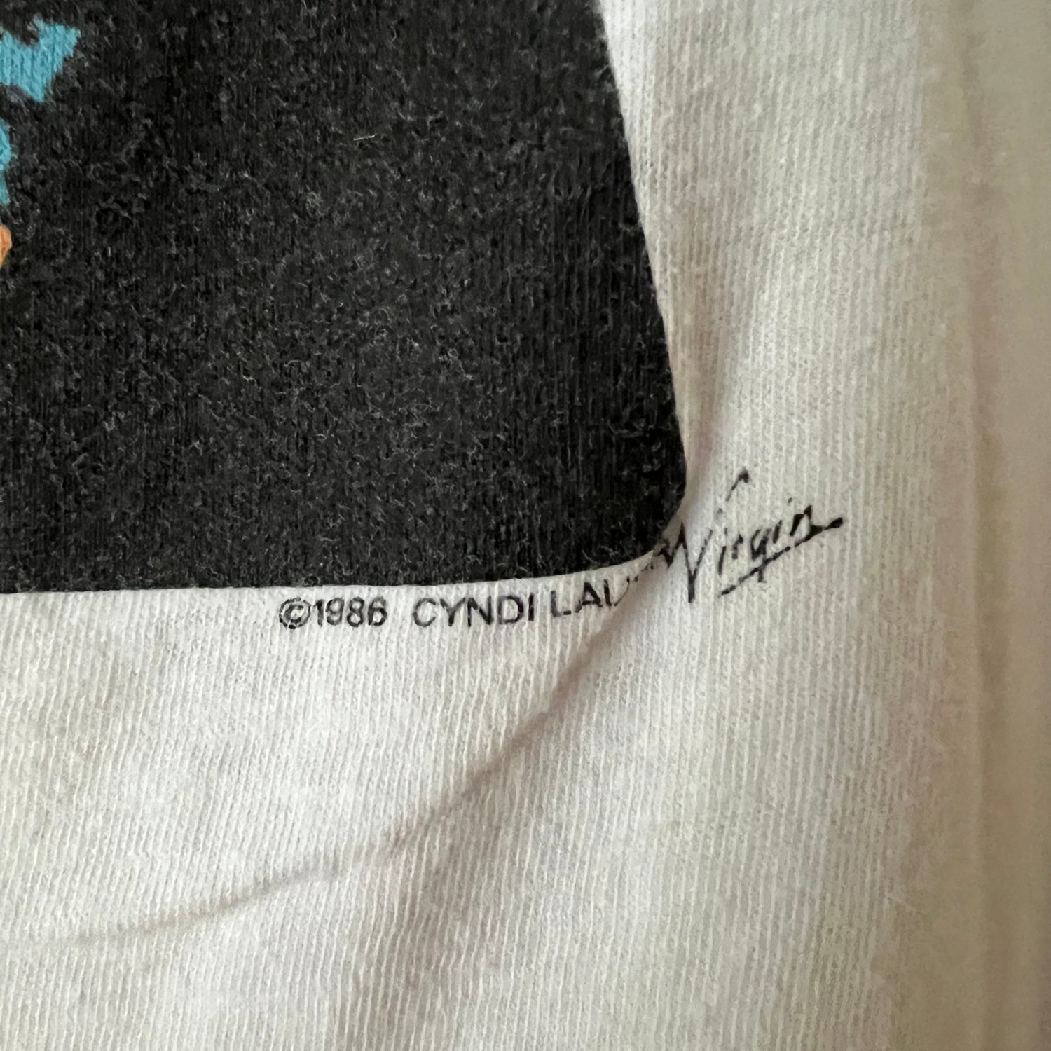1986 Cyndi Lauper VIntage Promo Tee Shirt