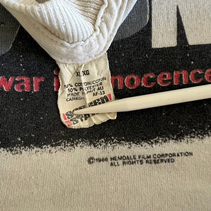 1986 Platoon Vintage Movie Promo Tee Shirt