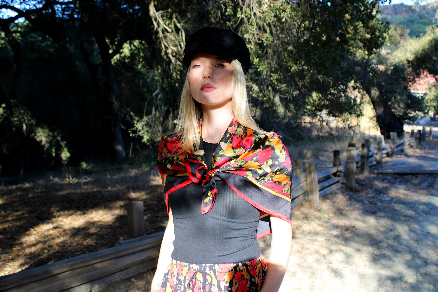 Henelle Large Silk Scarf
