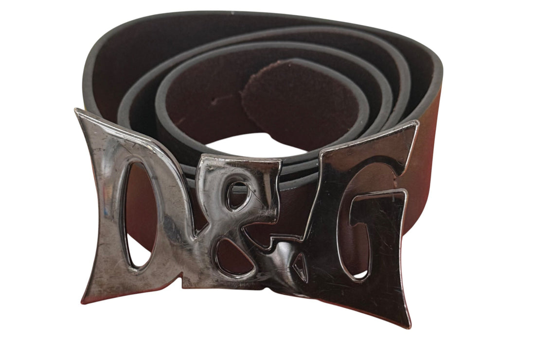 D&amp;G by Dolce &amp; Gabbana Wide Buckle Logo Belt