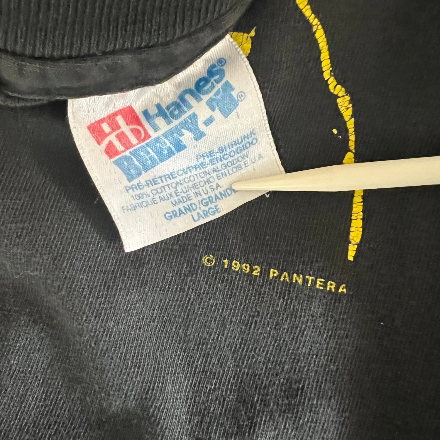 1992 Pantera &quot;Cowboys From Hell&quot; Vintage Band Promo Long Sleeve Tee Shirt