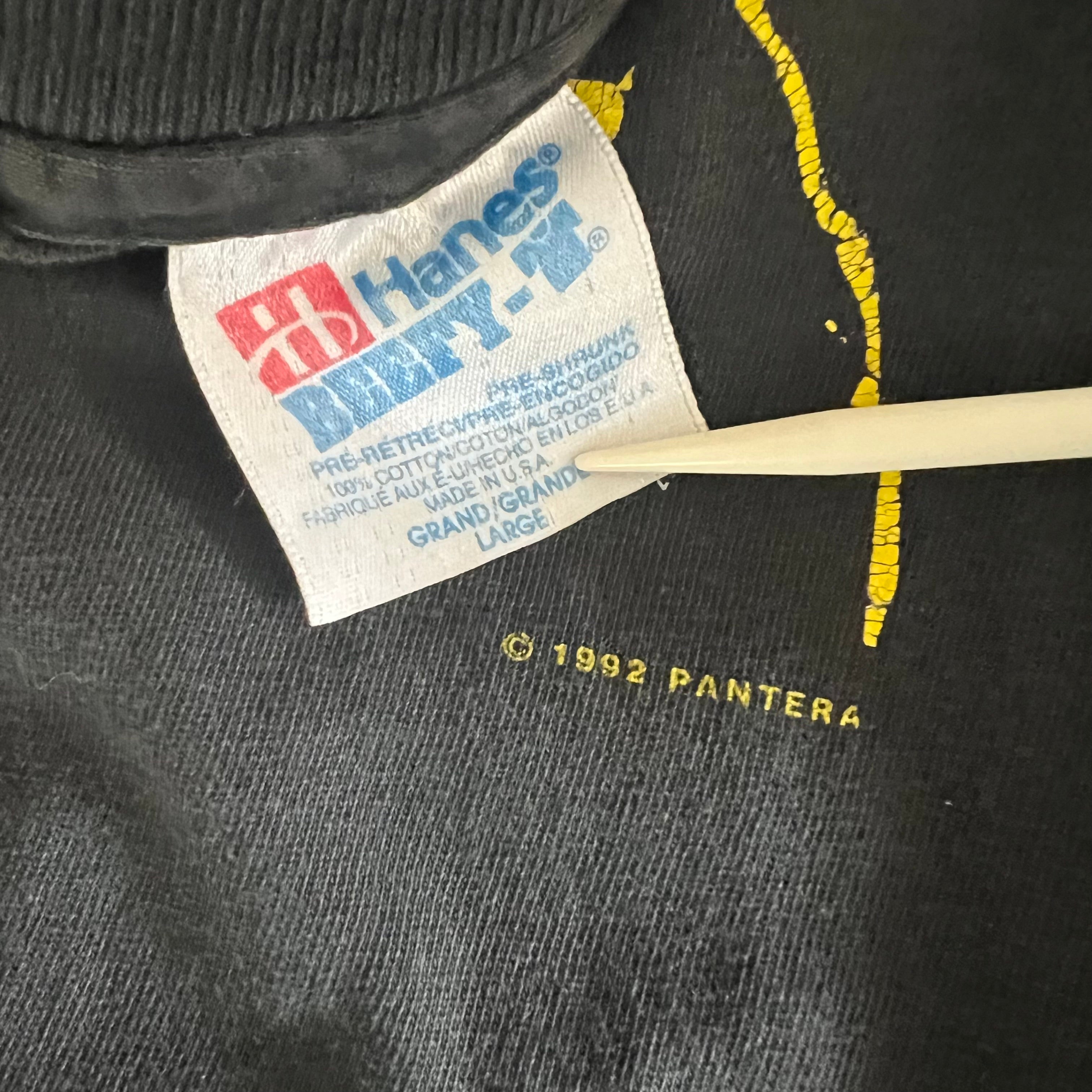 1992 Pantera &quot;Cowboys From Hell&quot; Vintage Band Promo Long Sleeve Tee Shirt