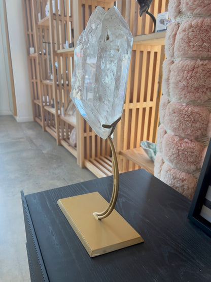 Clear Quartz Cathedral on Stand