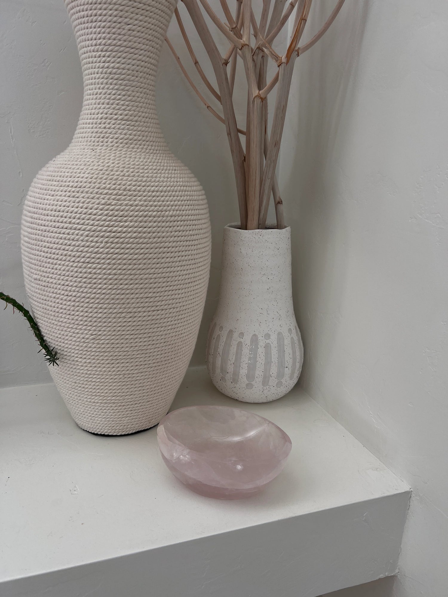 Small Rose Quartz Vanity Bowl