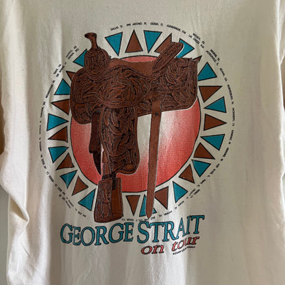 1991 George Strait Tour Vintage Country Music Band Tee Shirt