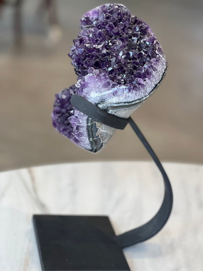 Amethyst on Stand 15.5&quot; x 7.5&quot;