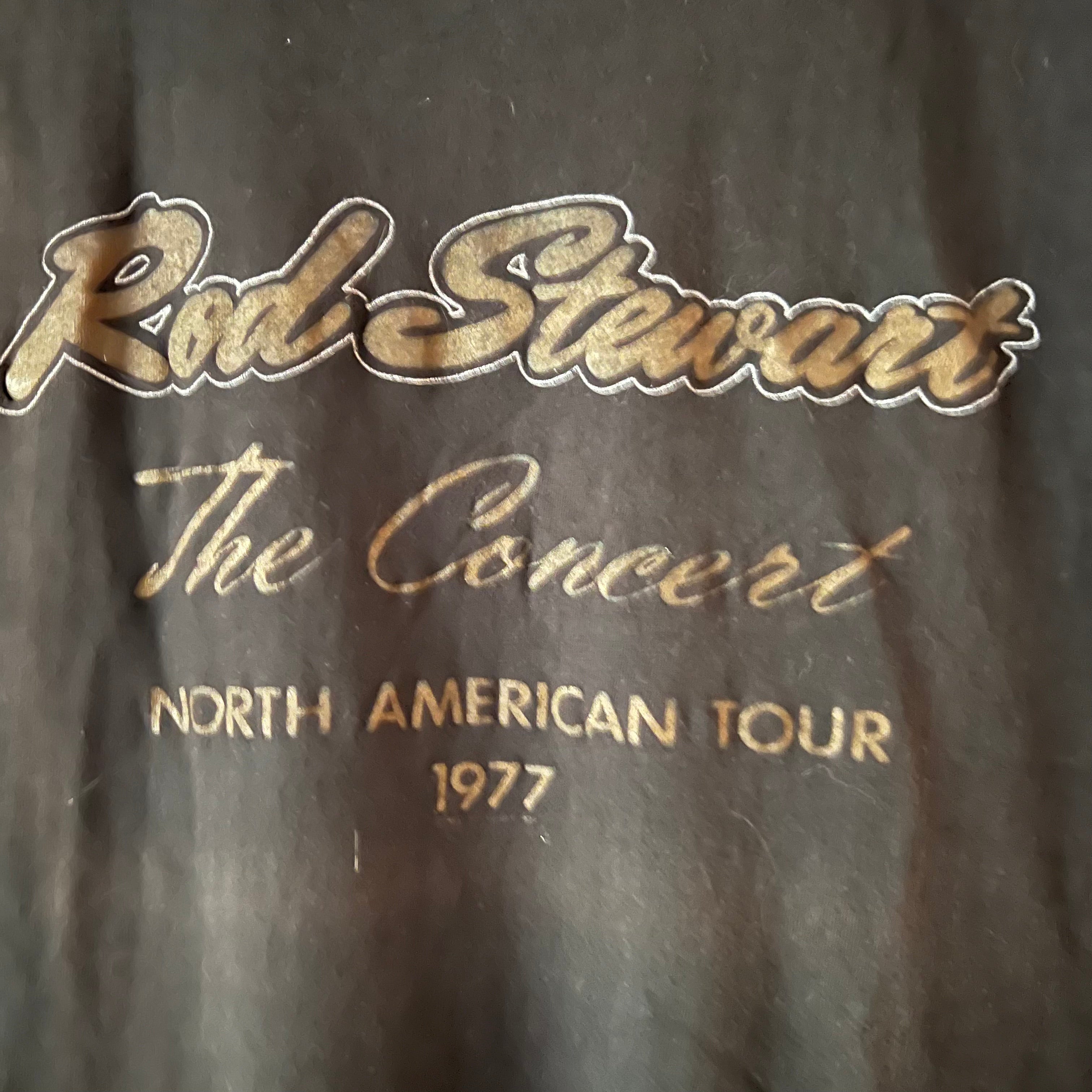 1977 Rod Stewart Vintage Tour Tee Shirt