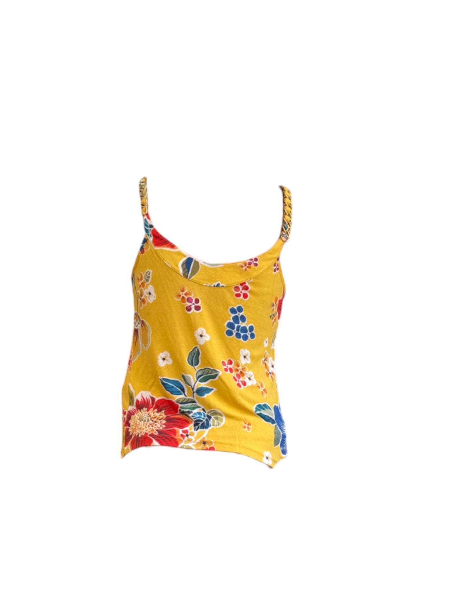 Dolce &amp; Gabbana Tropical Print Chain Strap Tank