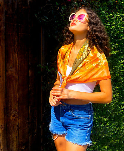 Henelle Large Silk Scarf