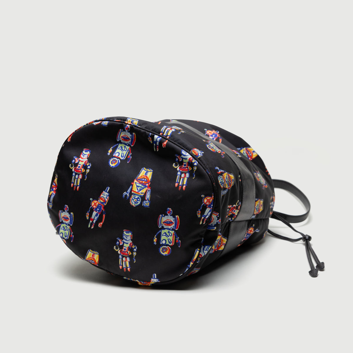 Prada Black XL Nylon Robot Print Backpack