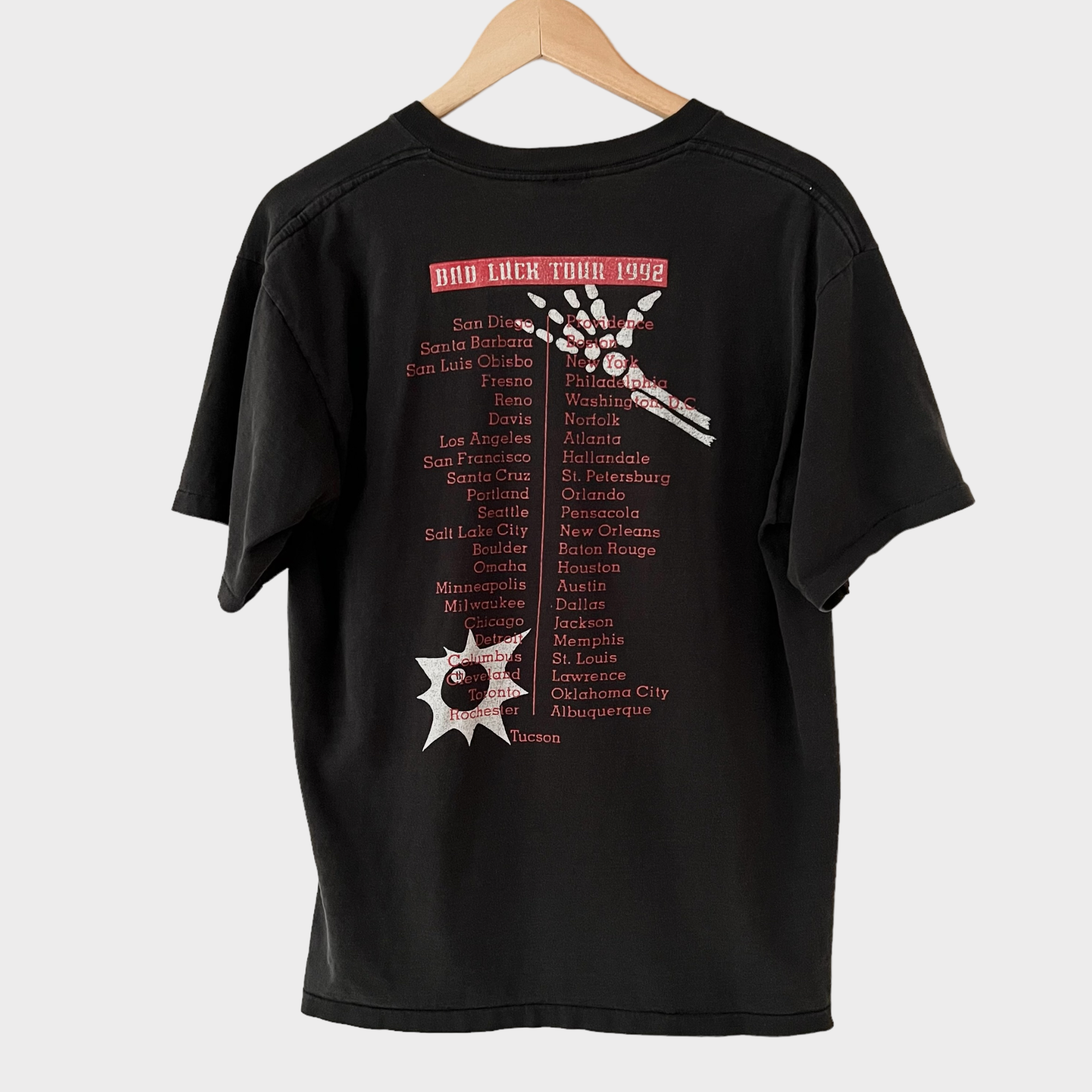 1992 Social Distortion US Tour Vintage Tee Shirt
