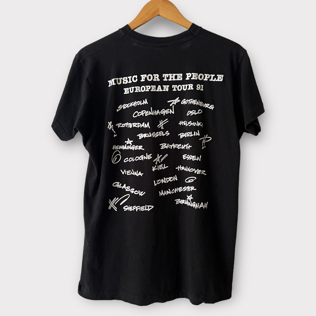 1991 Marky Mark & The Funky Bunch Euro Tour Vintage Rap Tee Shirt