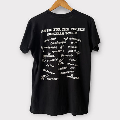 1991 Marky Mark &amp; The Funky Bunch Euro Tour Vintage Rap Tee Shirt