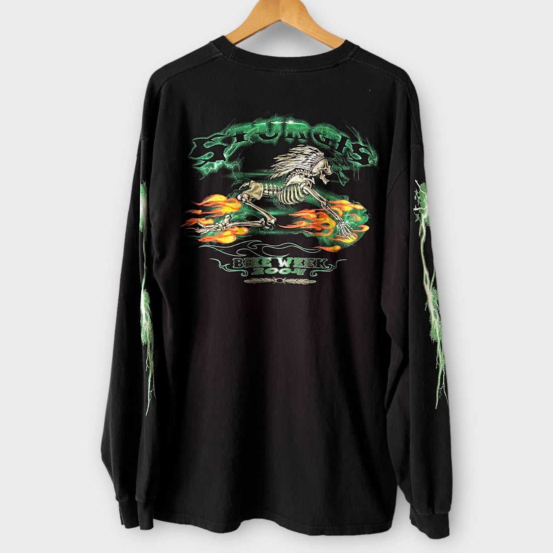 2004 Sturgis Bike Week Vintage Long Sleeve Motorcycle Tee Shirt