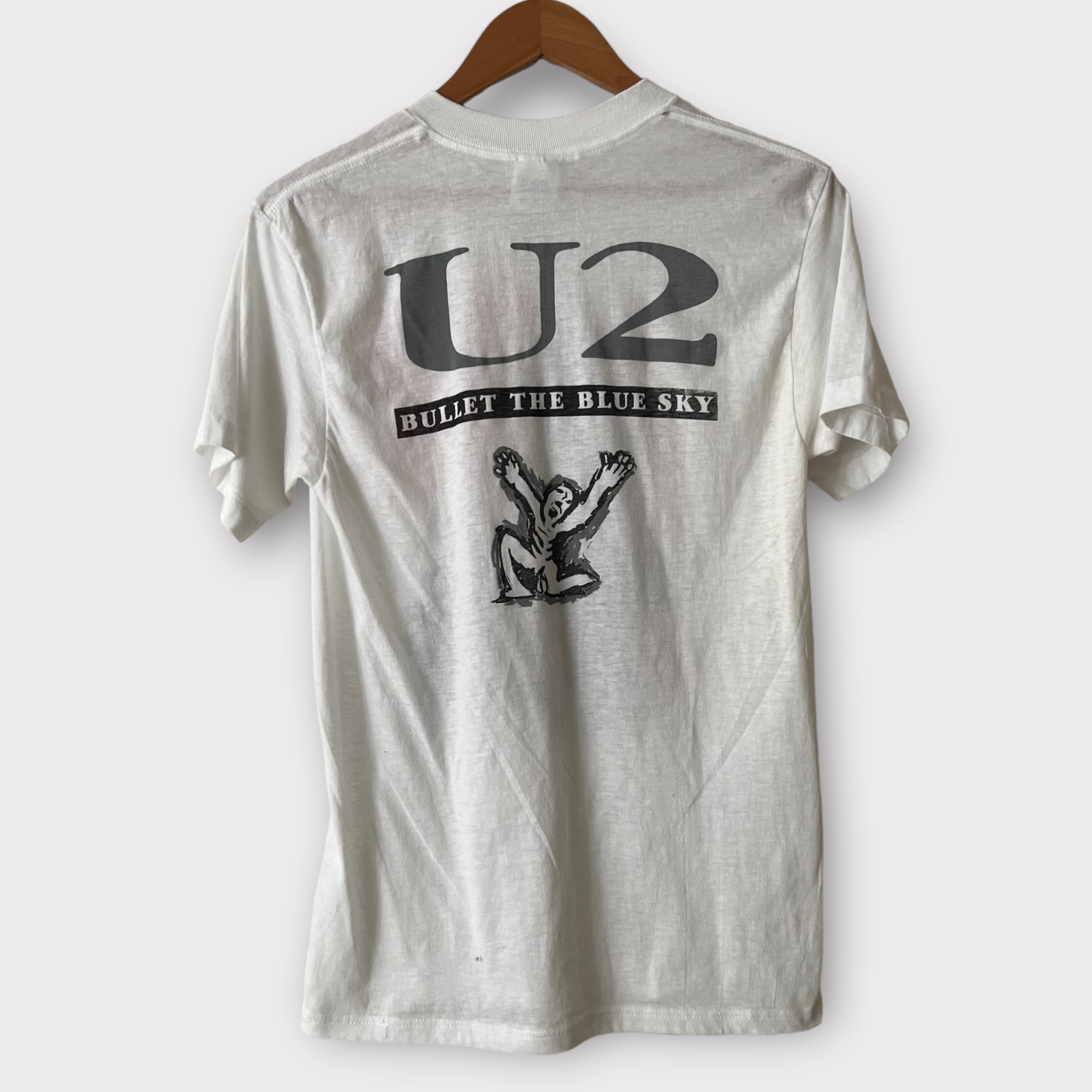 1987 U2 &quot;Bullet The Blue&quot; Sky Vintage Promo Band Tee Shirt