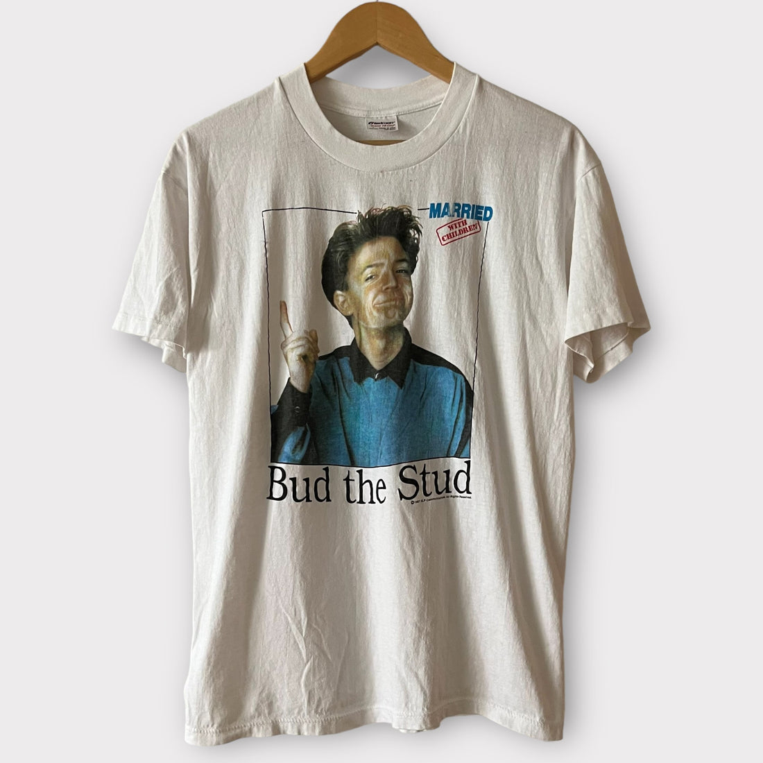 1987 Married With Children &quot;Bud The Stud&quot; Vintage TV Show Promo Tee Shirt