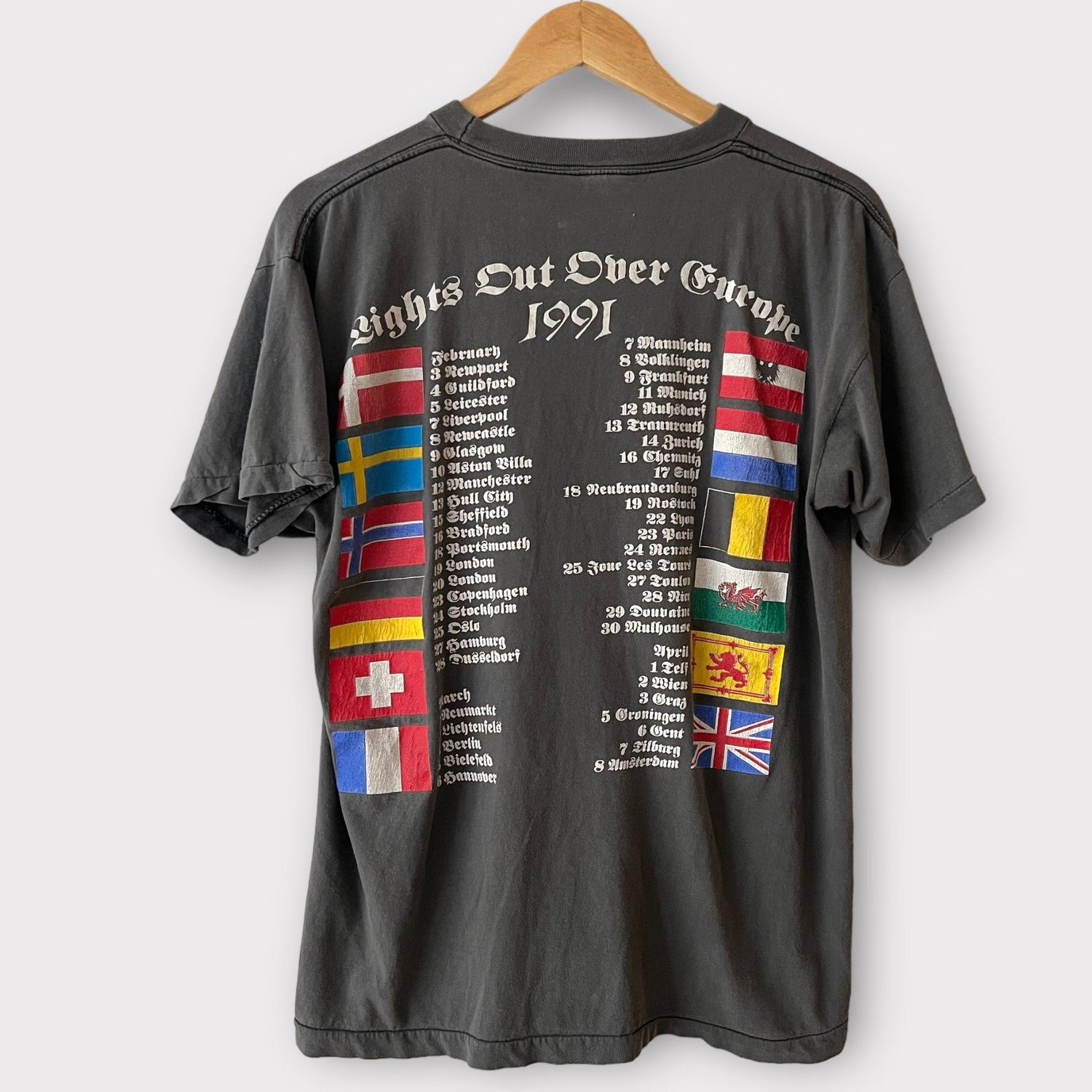 1991 Motorhead Euro Tour Vintage Band Tee Shirt