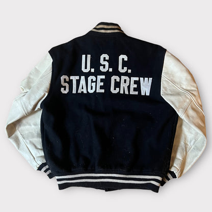 1970s U.S.C.&quot;Stage Crew&quot; Technical Director Vintage College Varsity Jacket